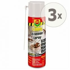 3 X 400 Ml COMPO Ameisen-Spray Ameisenmittel Ameisenbekämpfung
