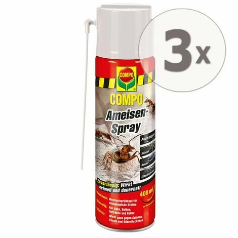 3 x 400 ml COMPO Ameisen-Spray Ameisenmittel Ameisenbekämpfung 3 X 400 Ml COMPO Ameisen-Spray Ameisenmittel Ameisenbekämpfung -COMPO Shop 26506098 1