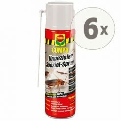 6 X 500 Ml COMPO Ungeziefer Spezial-Spray Insektenbekämpfung