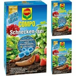 3 X COMPO Schnecken-frei Schneckenkorn Granulat á 4 X 225 G
