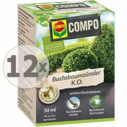 12 X 50ml COMPO Buchsbaumzünsler K.O. Zünsler-Frei Blattsauger
