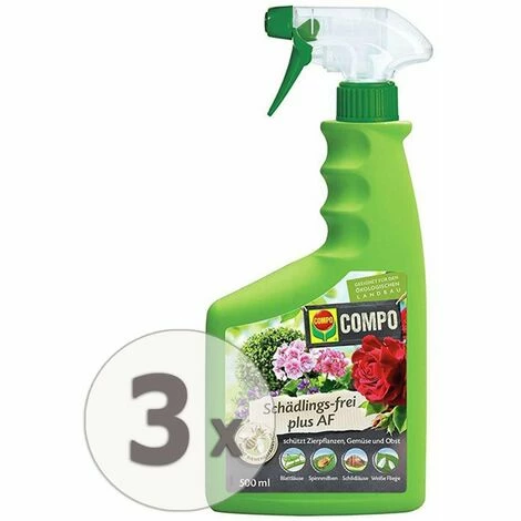 COMPO Schädlings-frei plus AF Anwendungsfertig Läuse Milben 3x 500 ml COMPO Schädlings-frei Plus AF Anwendungsfertig Läuse Milben 3x 500 Ml -COMPO Shop 26507225 2