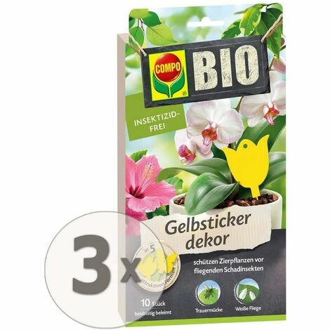 COMPO BIO Gelbsticker dekor 3x 10 Stück COMPO BIO Gelbsticker Dekor 3x 10 Stück -COMPO Shop 26507992 1