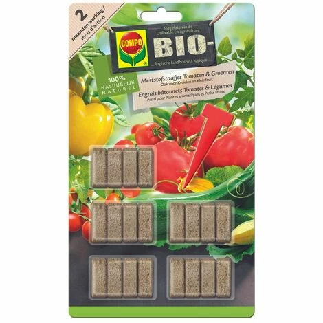 Organische Dünger-Sticks Tomaten und Gemüse Compo 20Stück Organische Dünger-Sticks Tomaten Und Gemüse Compo 20Stück -COMPO Shop 27632283 1