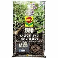 COMPO BIO Anzucht- Und Kräutererde 5 L Torffrei