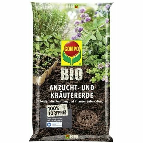 COMPO BIO Anzucht- und Kräutererde 5 l torffrei COMPO BIO Anzucht- Und Kräutererde 5 L Torffrei -COMPO Shop 48543415 1