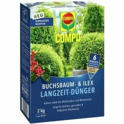 COMPO Buchsbaum- Und Ilex Langzeit-Dünger - 2 Kg Für Ca. 35 M²