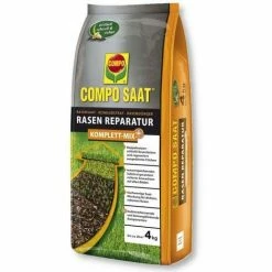 COMPO SAAT Rasen Reparatur Komplett-Mix Plus 4kg Rasendoktor Nachsaat Rasensamen