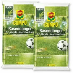 COMPO Rasendünger Mit Langzeitwirkung Aktion 2x13,75 Kg Langzeitrasendünger