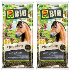 2 X 12kg COMPO BIO Pferdedung Pferdemist Pellets NPK-Dünger (2+2,5+2,2)