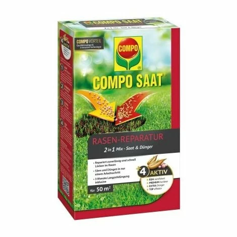 Rasen Reparatur Mix 1,2kg f. 50m2 Compo Rasen Reparatur Mix 1,2kg F. 50m2 Compo -COMPO Shop 58040138 1