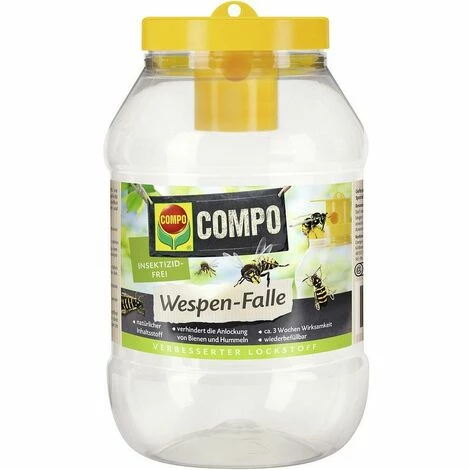 COMPO Bio Wespen Falle inkl 1 x Lockstoff Insektenfalle Bienenfreundlich 1 Stück COMPO Bio Wespen Falle Inkl 1 X Lockstoff Insektenfalle Bienenfreundlich 1 Stück -COMPO Shop 60466945 1